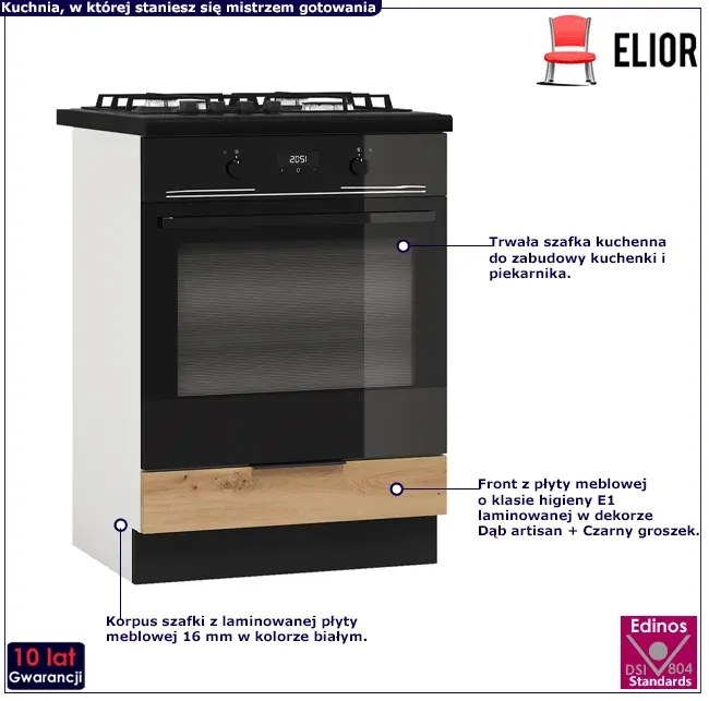 Szafka Do Zabudowy Piekarnika 60 Cm F4-B16