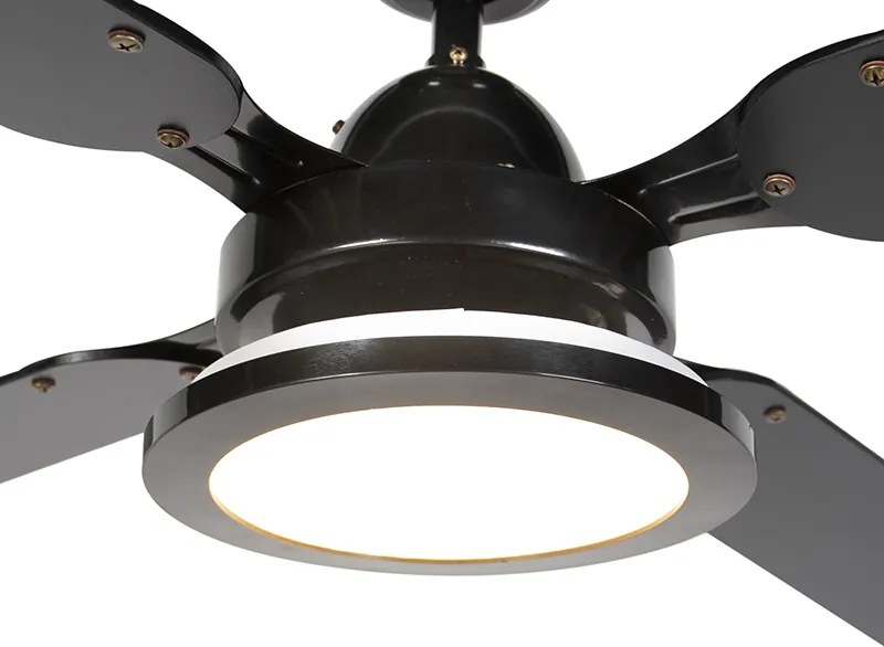 Wentylator sufitowy czarny z pilotem - Fanattic