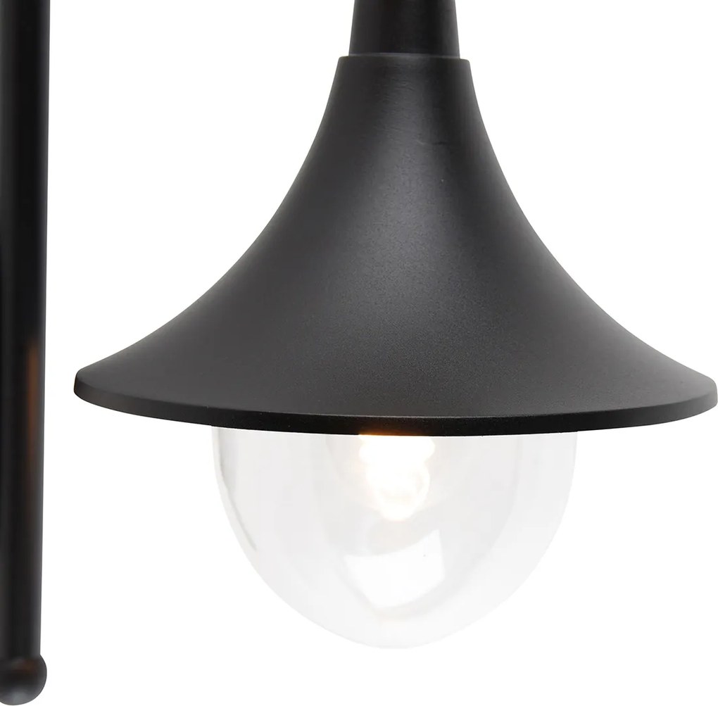 Inteligentna lampa ścienna zewnętrzna czarna IP44 z WiFi A60 - Daphne