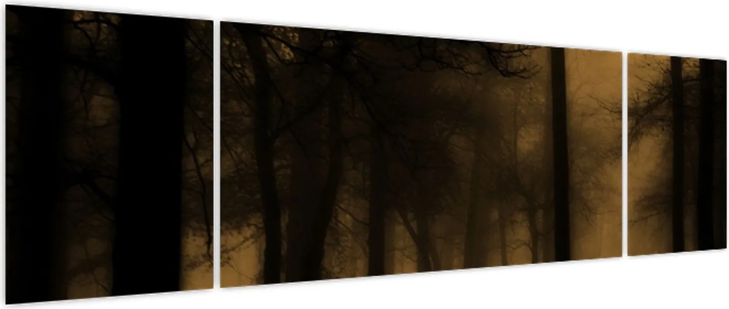 Obraz - Ciemny las (170x50 cm)