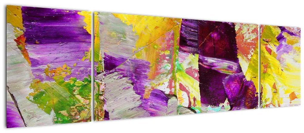Obraz abstrakcji - malarstwo (170x50 cm)