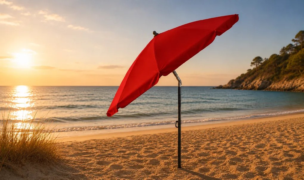 Derby MEXICO parasol ogrodowy 240 cm czerwony