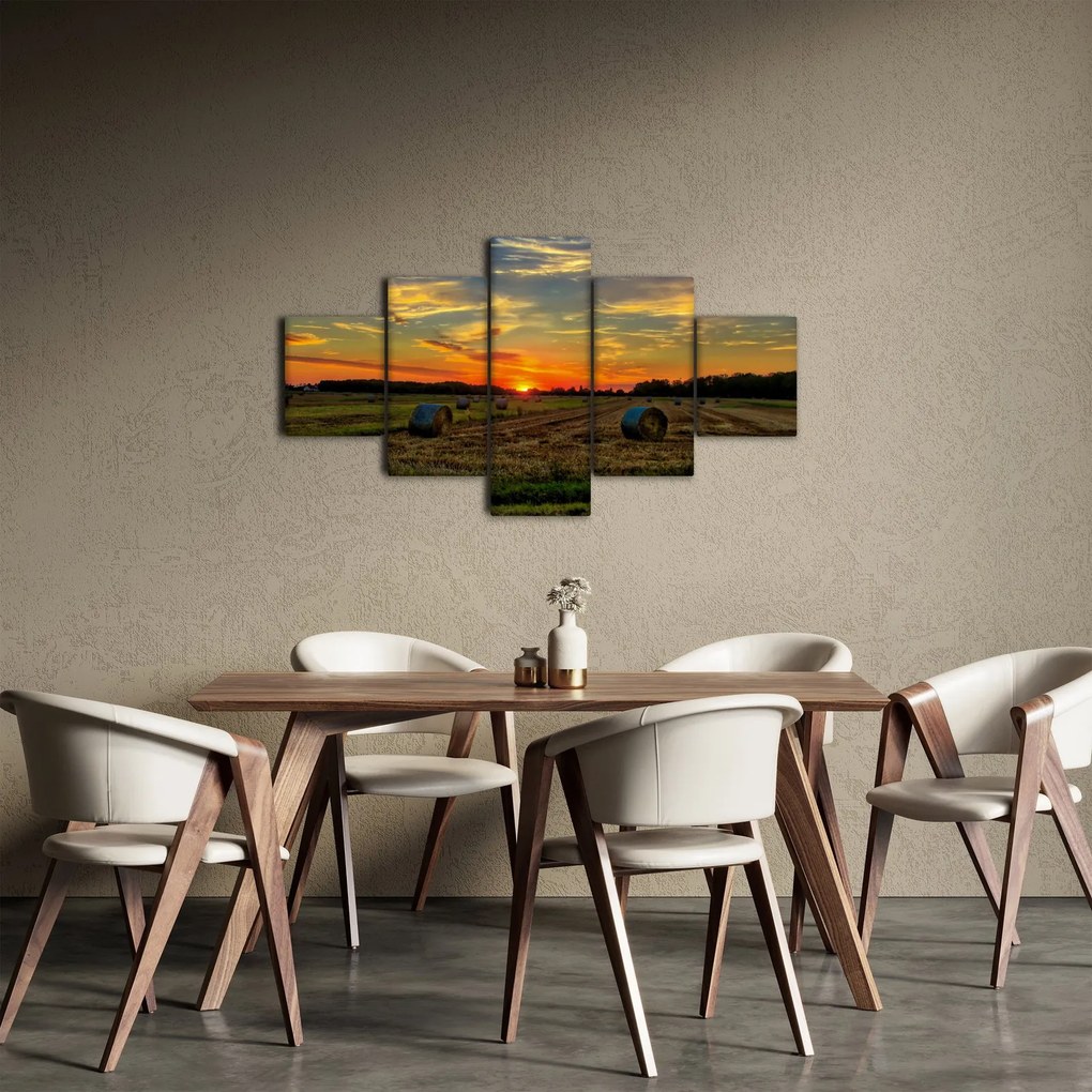 Obraz - Wiejskie bale (125x70 cm)