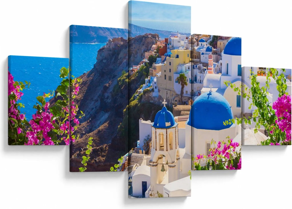 Obraz - Santorini, Grecja (125x70 cm)