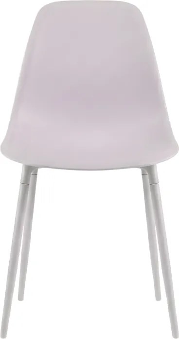 Krzesło do kuchni OSAKA plastikowe, różowo-szare