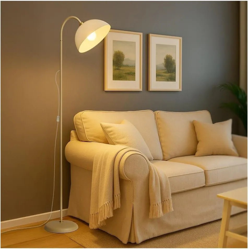 Lampa stojąca ZACK 1xE27/15W/230V beżowa