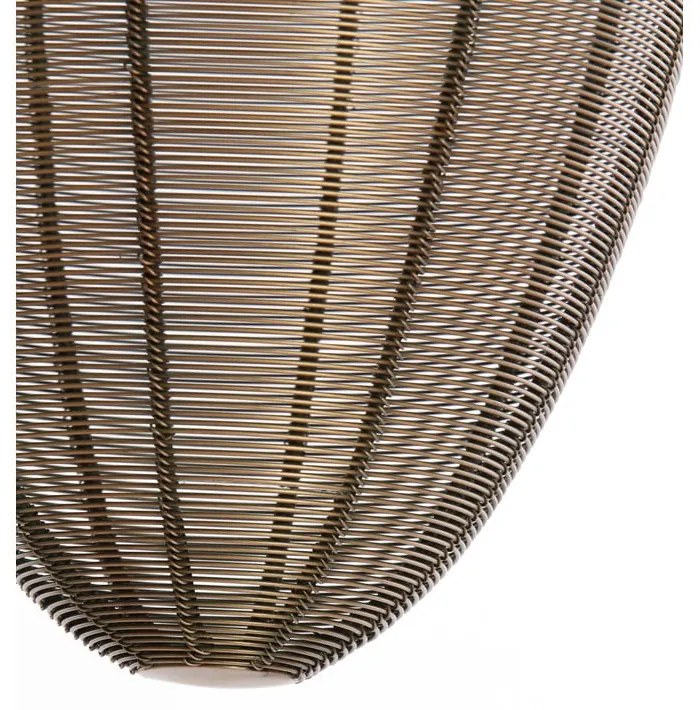 Lampa wisząca w kolorze brązu z metalowym kloszem ø 26 cm Yaelle – Light &amp; Living