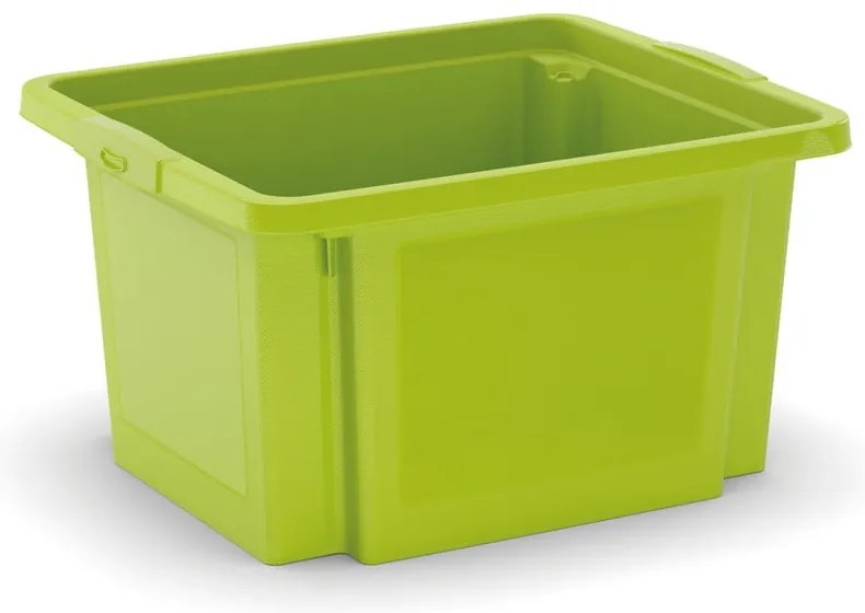 Zielony plastikowy pojemnik 42x35x23 cm H-Box S – KIS