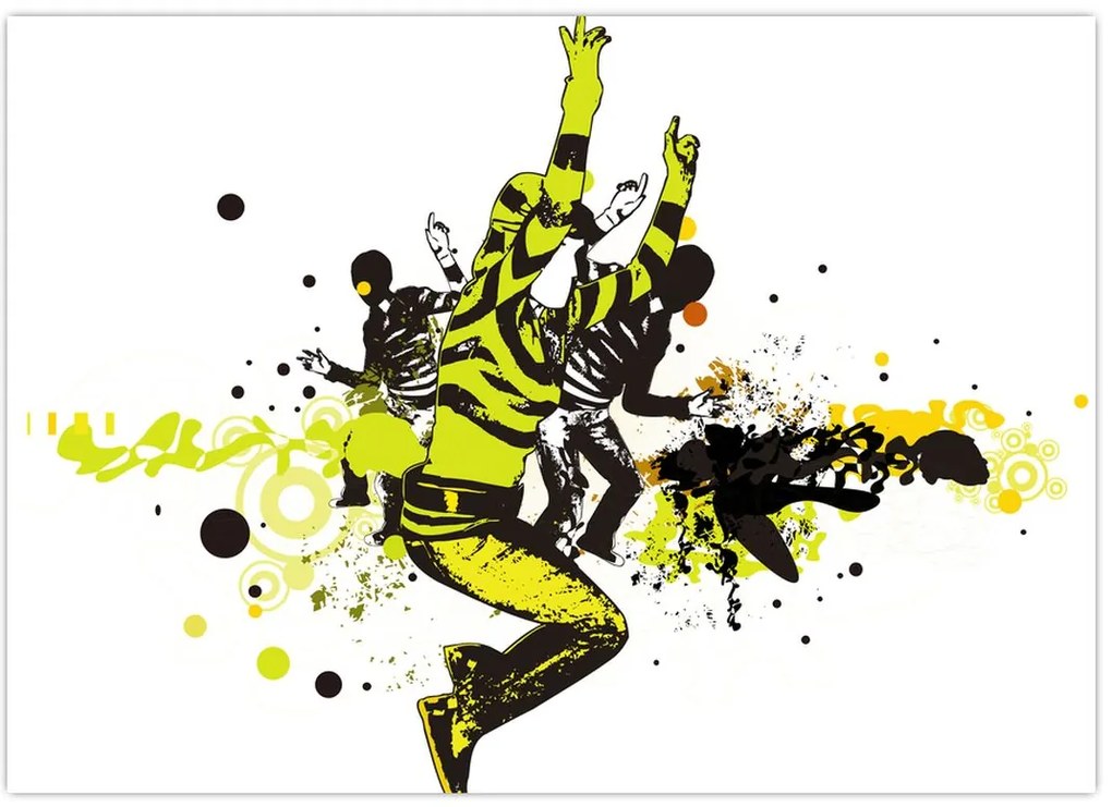 Obraz na szkle - Street dance (70x50 cm)