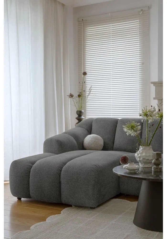 Szary narożnik (prawostronny/w kształcie litery U) Shell – Miuform