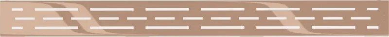 Mexen Flat M01 maskownica do odpływu liniowego 60 cm, różowe złoto - 1620060
