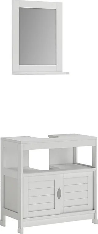 Zestaw mebli łazienkowych biały 60x30x60 vilda