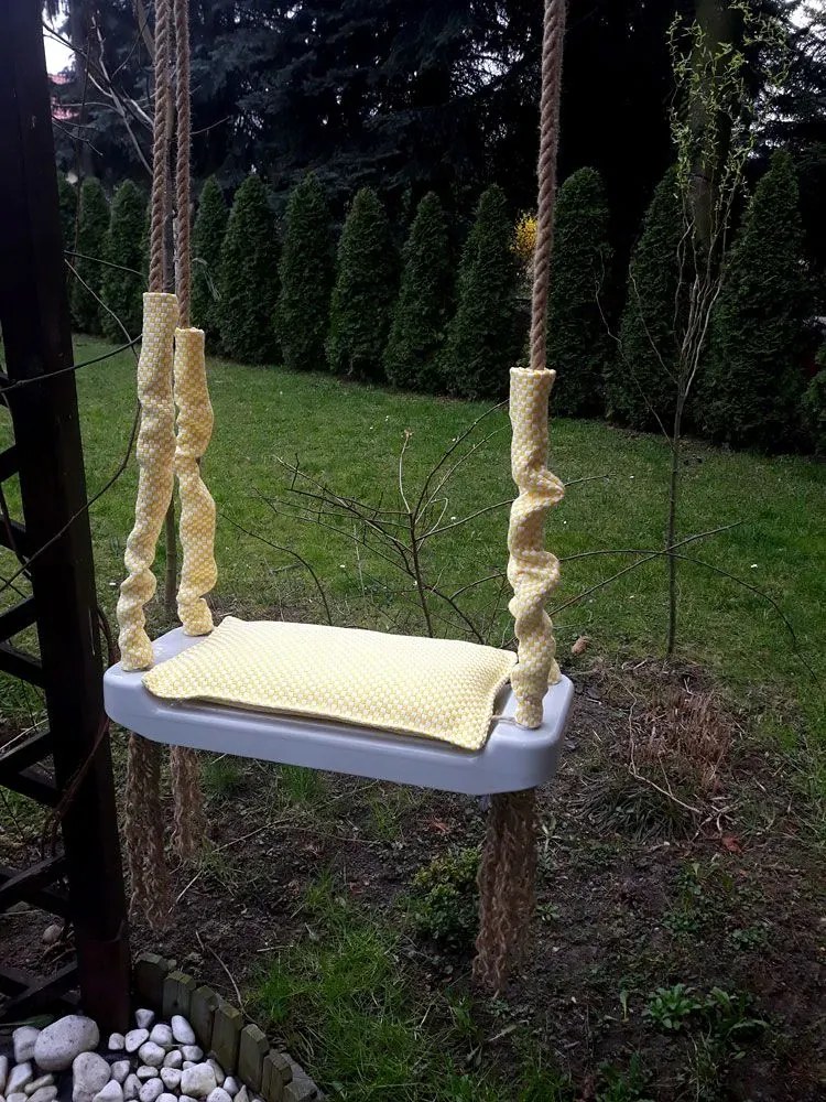 Żółta huśtawka dla dziecka M3-W59