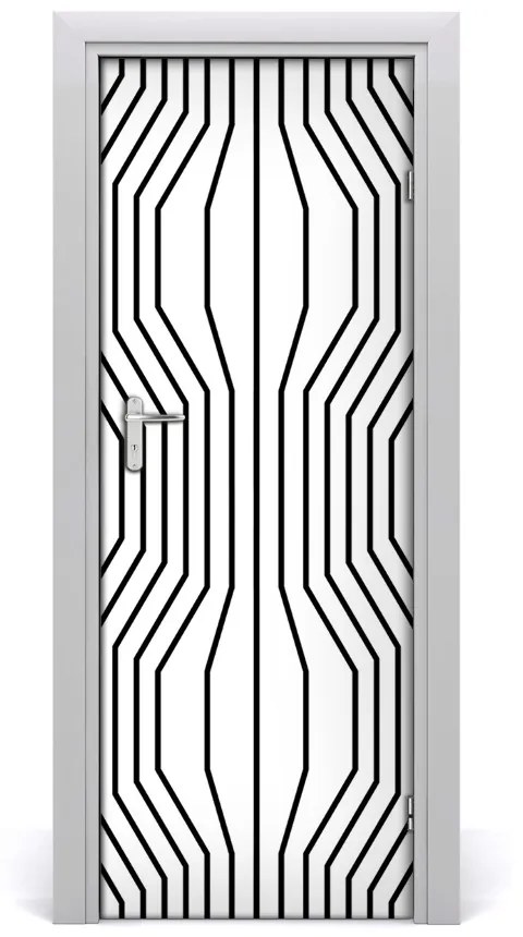 Naklejka fototapeta na drzwi Geometryczne linie