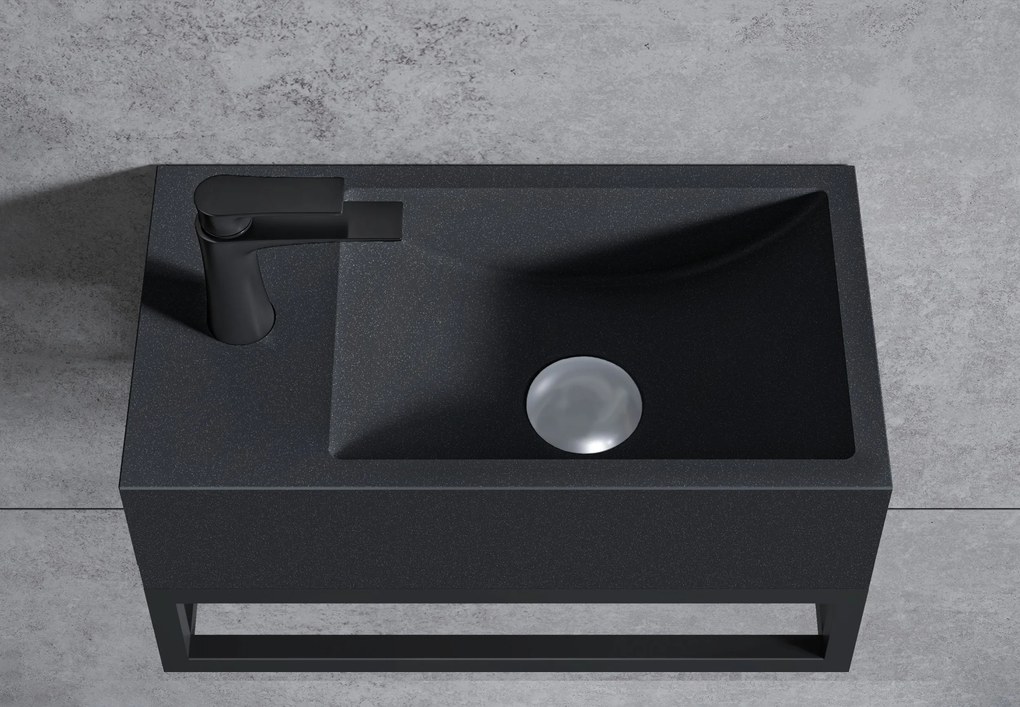 Umywalka ścienna BA18 z odlewu mineralnego