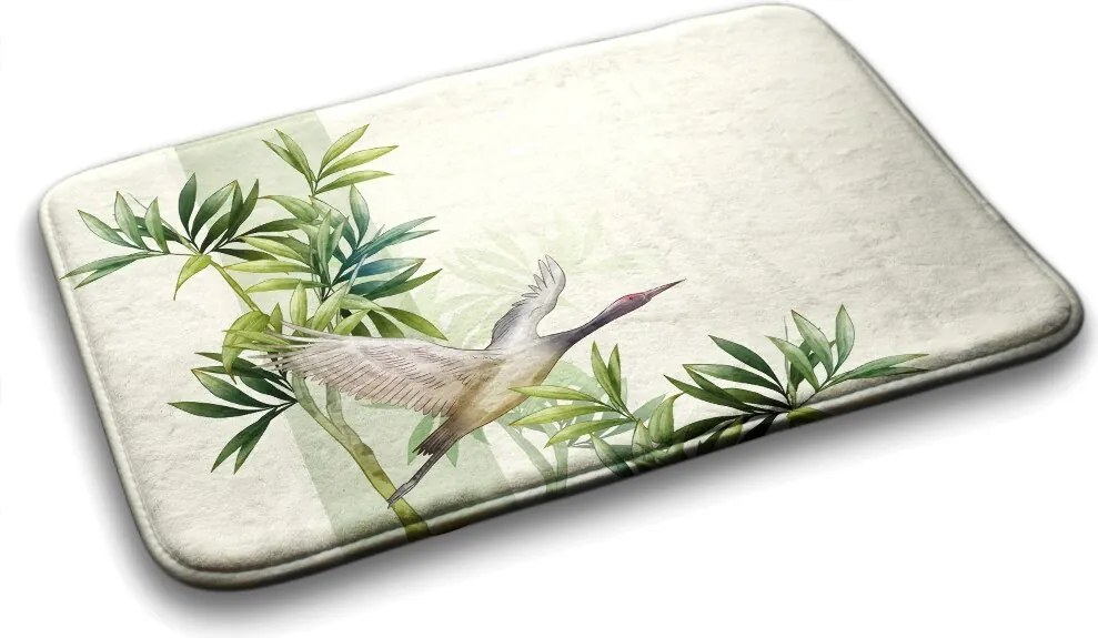 Dywanik łazienkowy antypoślizgowy Dywanik łazienkowy antypoślizgowy Żuraw Ptak