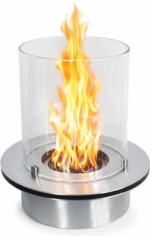 Okrągły palnik z szybą do biokominka, biokominek ze stali nierdzewnej, 3l średnica 35 cm