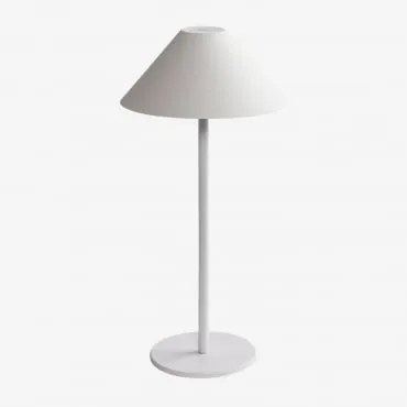 Bezprzewodowa Lampa Stołowa Led Na Zewnątrz Nebida Biała - Sklum