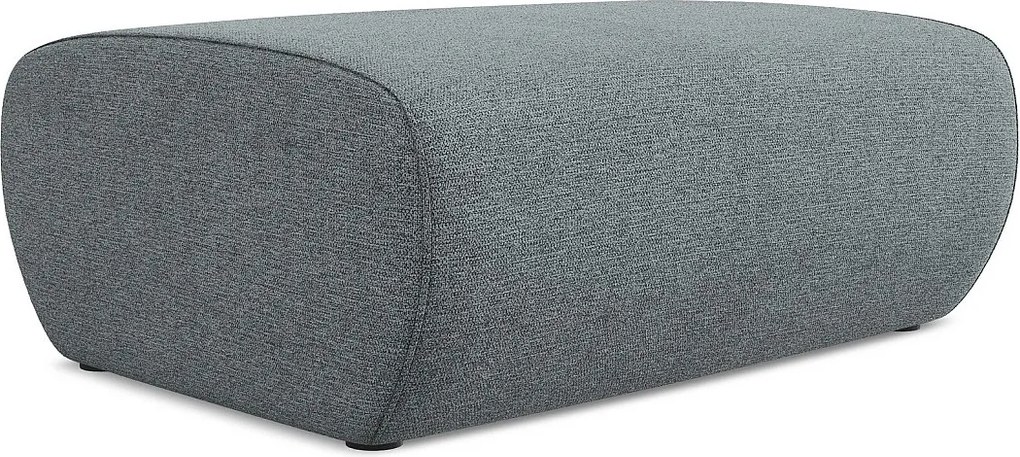 Pufa - z tkaniny szenilowej - jeans - NANEA