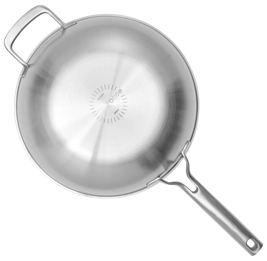 Patelnia wok ze stali nierdzewnej z pokrywką ø 30 cm Lucca 3.0 – FABINI