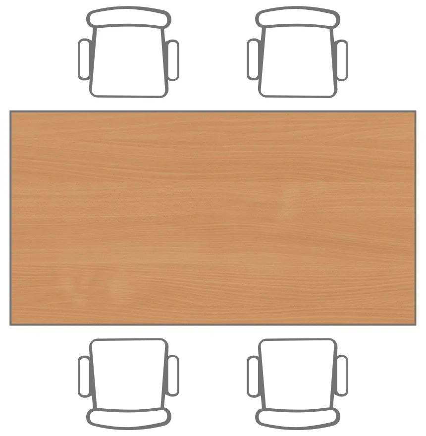 Stół jadalniany, 160x80 cm, ciemnoszara podstawa, buk