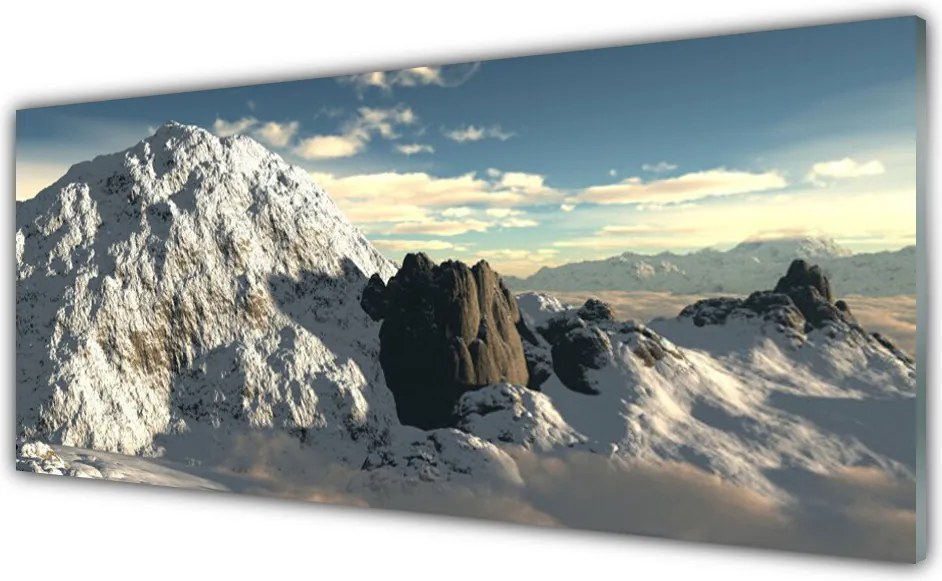 Panel Szklany Majestatyczne Pasmo Górskie