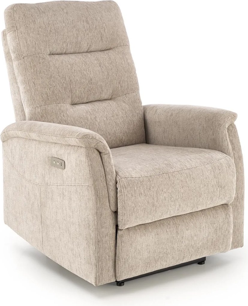 Fotel z funkcja elektrycznego rozkładania i gniazdem USB Jamal Halmar