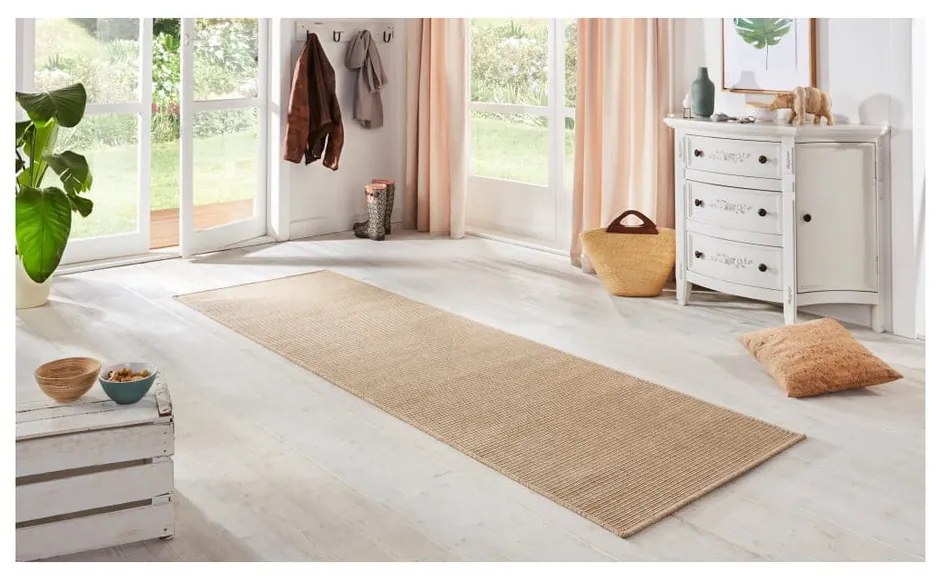 Beżowy chodnik BT Carpet Nature, 80x150 cm