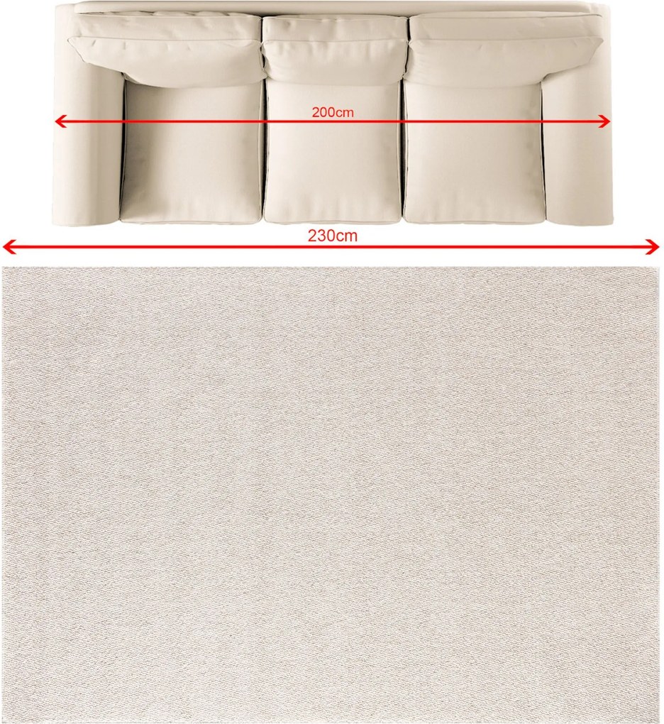 Dywan Solaro linen grey 160x230 cm