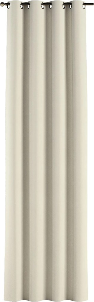 Zasłona na kółkach 1 szt. kolor kremowy tkanina połyskliwa, welwetowa