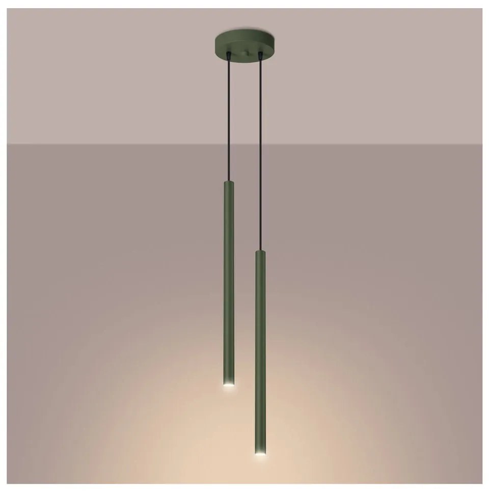 Zielona lampa wisząca ø 15 cm Fideus – Nice Lamps