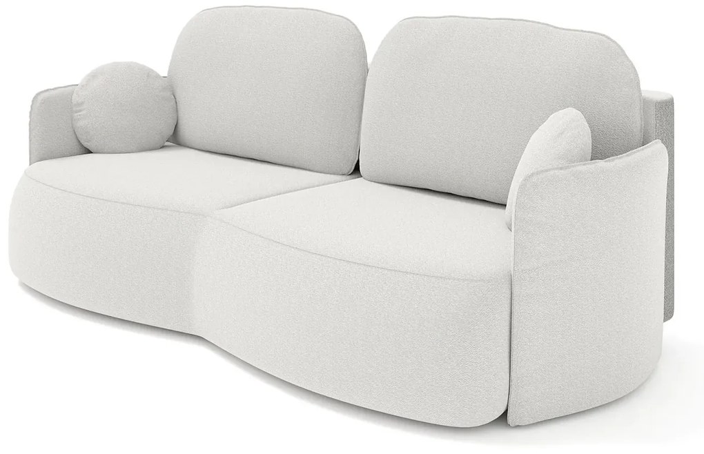 Elegancka jasnoszara kanapa z funkcją spania - Mesa 4X