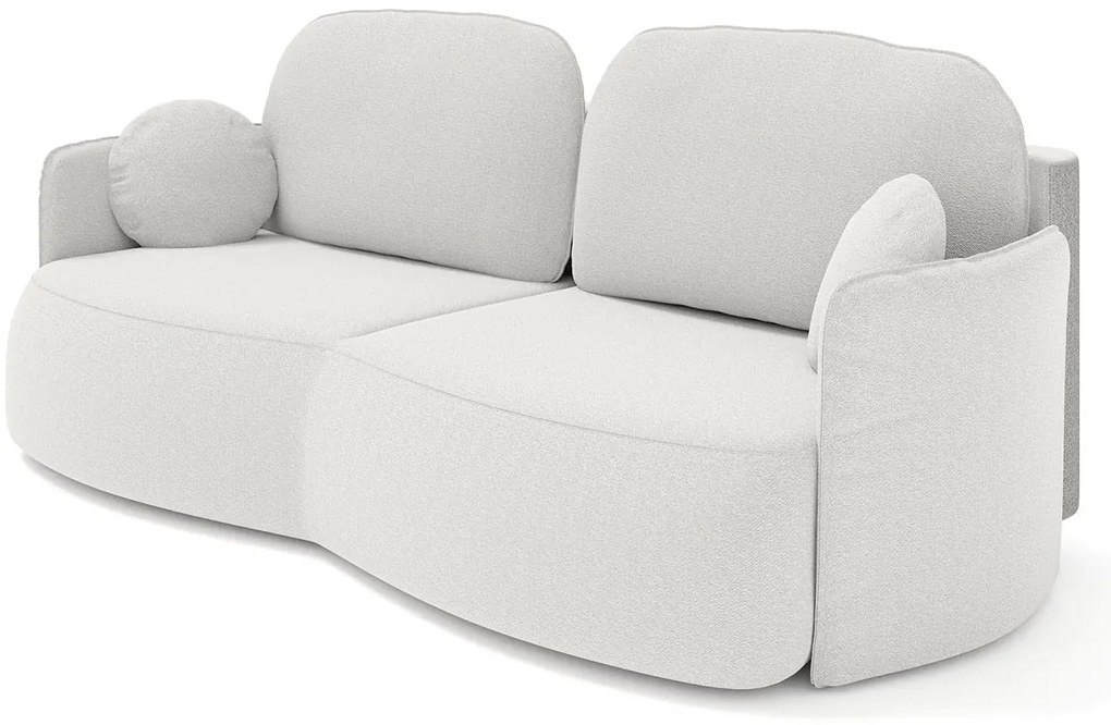 Elegancka jasnoszara kanapa z funkcją spania - Paresi 4X