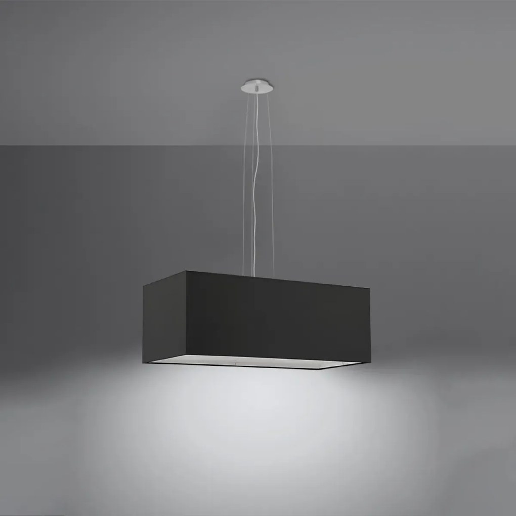 Żyrandol SANTA BIS 80 czarny SOLLUX  LIGHTING
