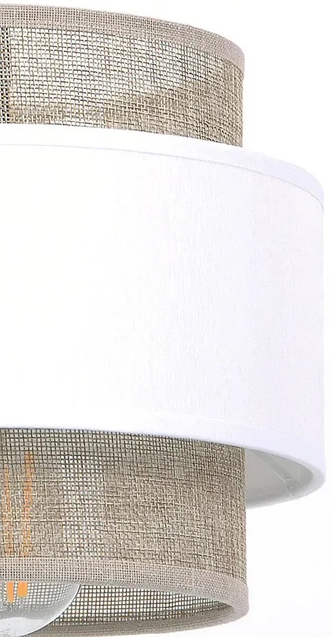 Beżowo-biała lampka stołowa w stylu boho - 4X A713 E5-G52