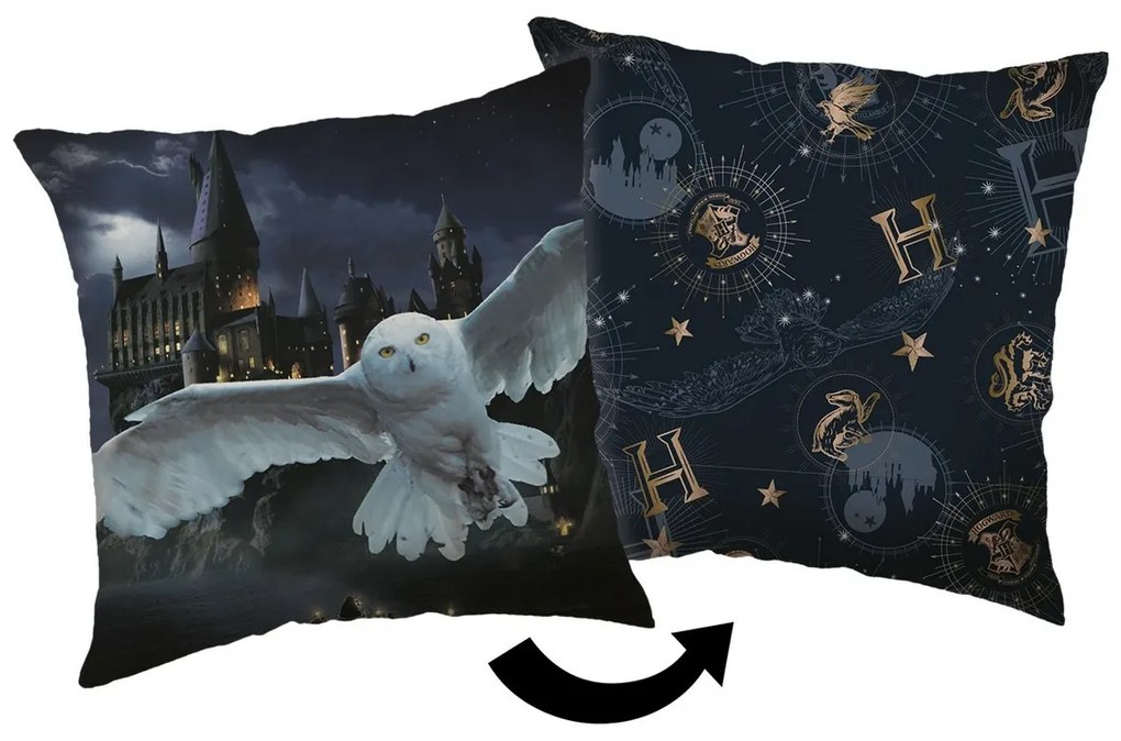 Poduszka Jerry Fabrics Harry Potter Hogwarts, 40 x40 cm