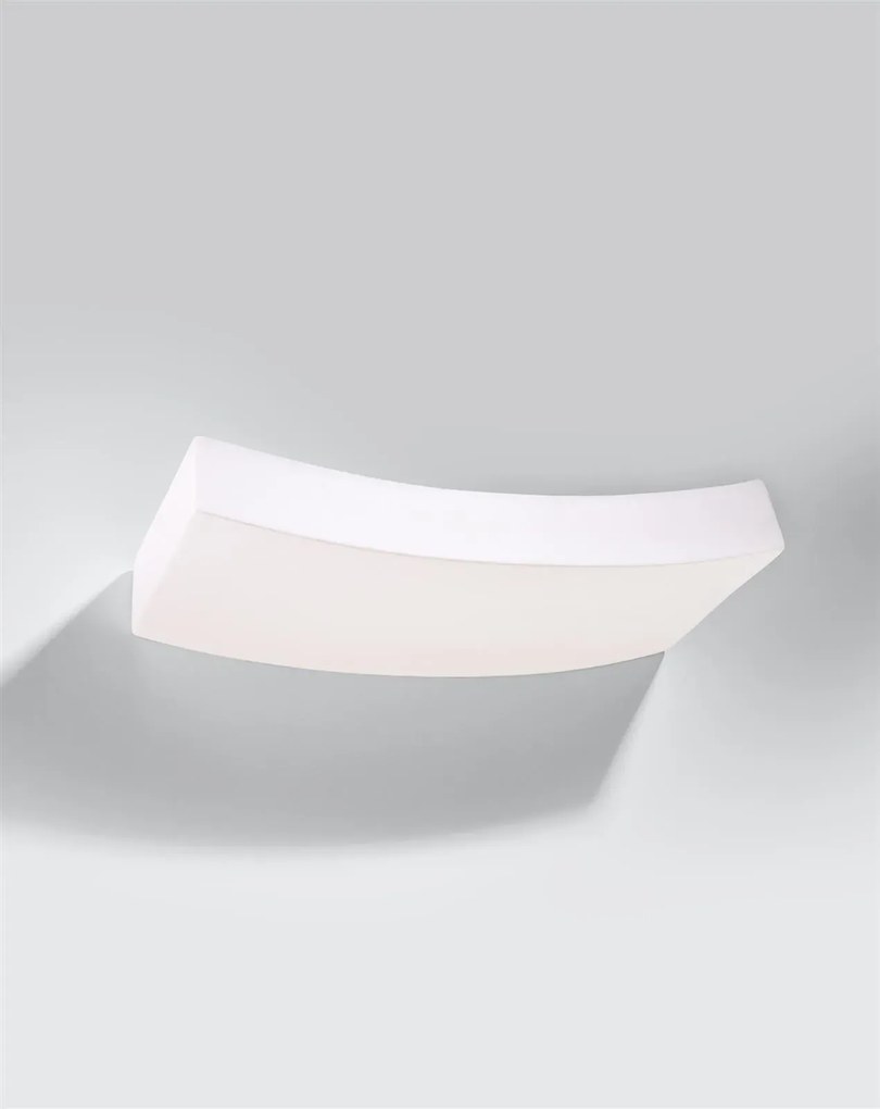 Kinkiet ceramiczny HATTOR biały SOLLUX  LIGHTING