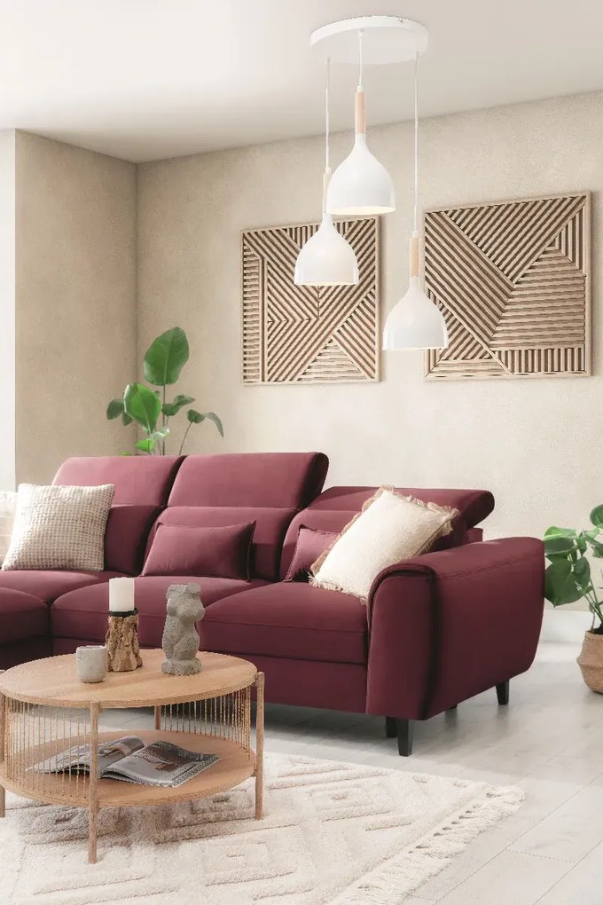 Lampa wisząca WOLDES II biała ELTAP