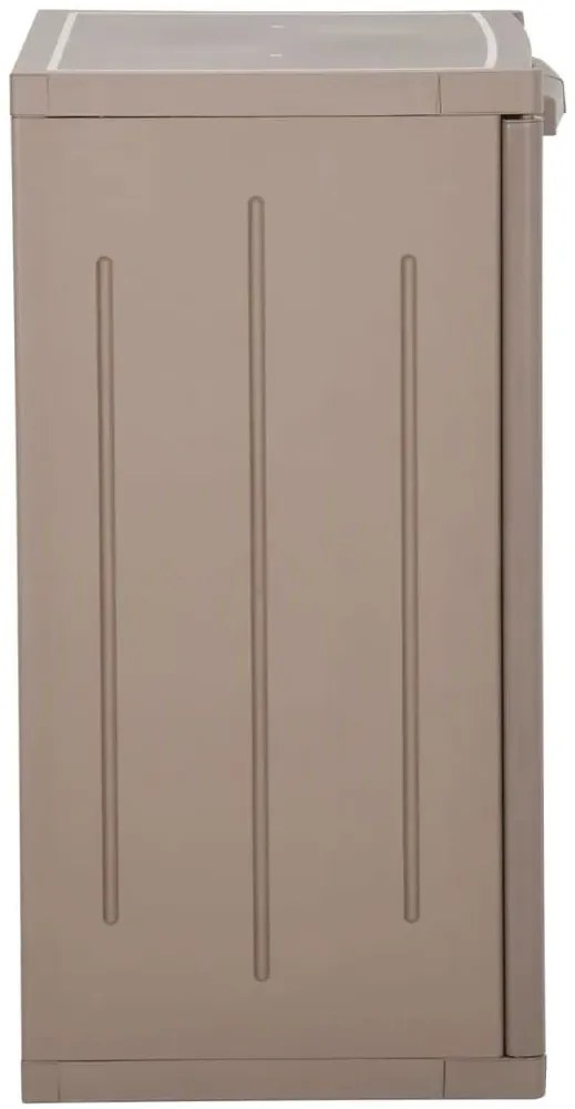 Brązowa szafka z 2 półkami na balkon i do garażu M6-G39