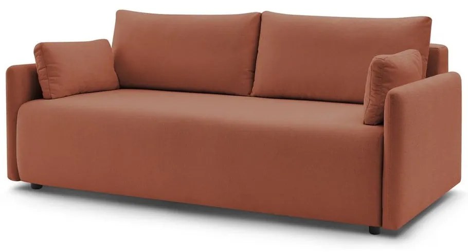 Pomarańczowa rozkładana sofa 211 cm Marcel – Bobochic Paris