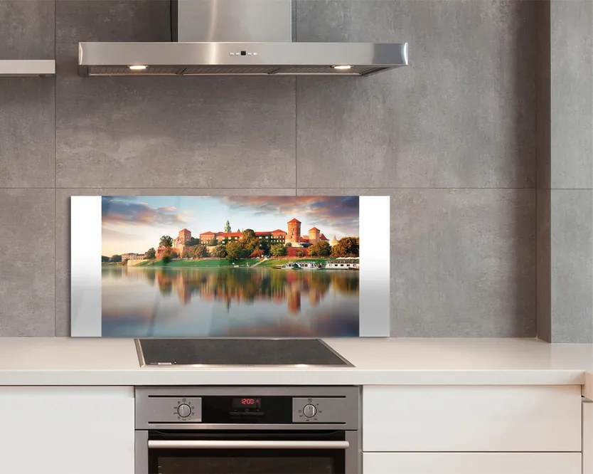 Panel nad Blat Kuchenny Zamek Królewski na Wawelu nad Wisłą