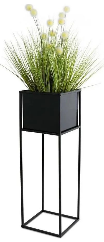 Stojak na kwiaty 70x24 cm czarny