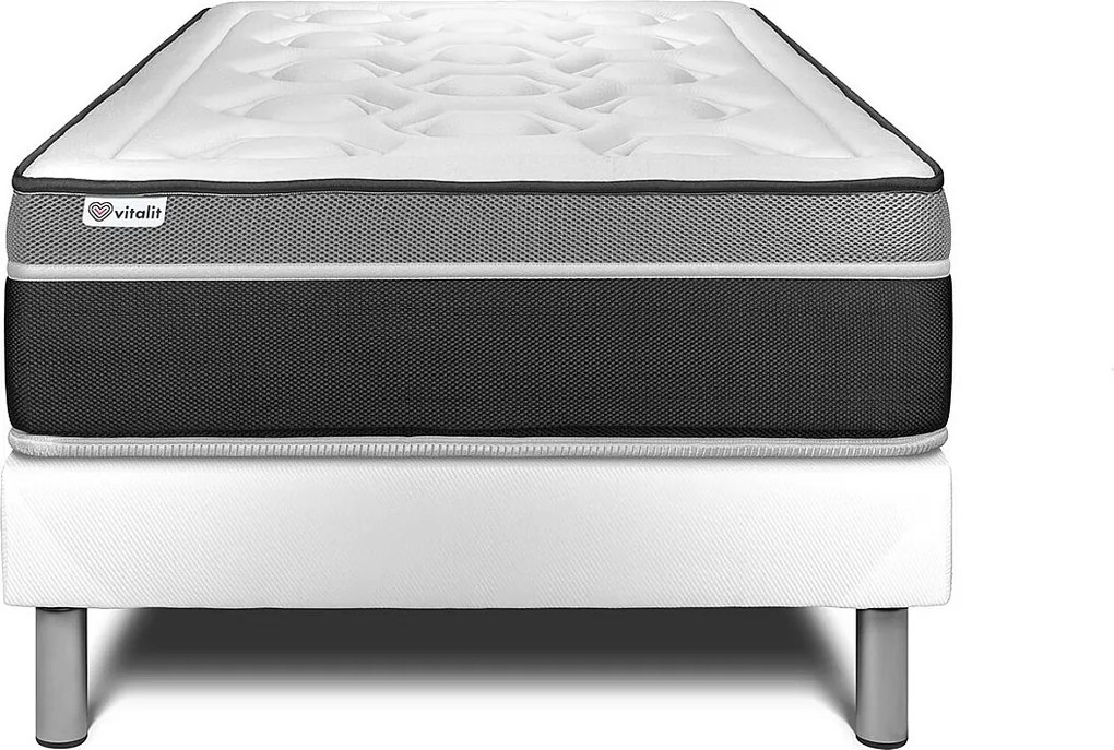lózka z materacem VITAL CARE 120 x 190 cm Rama lózka Bialy