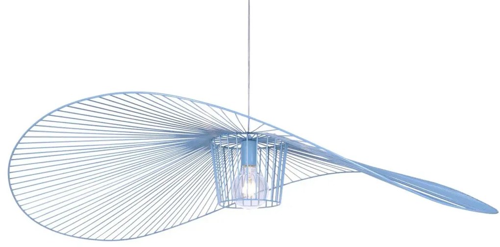 Wisząca lampa druciana kapelusz niebieska G8-L45