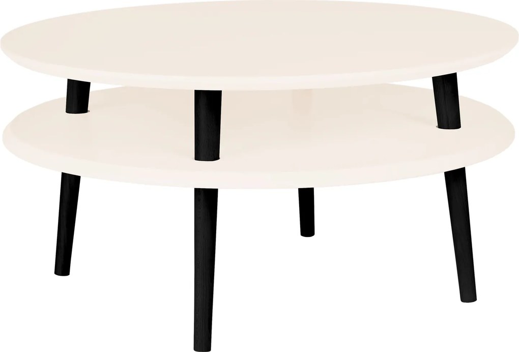 Stolik na drewnianych nogach Ufo Low 35