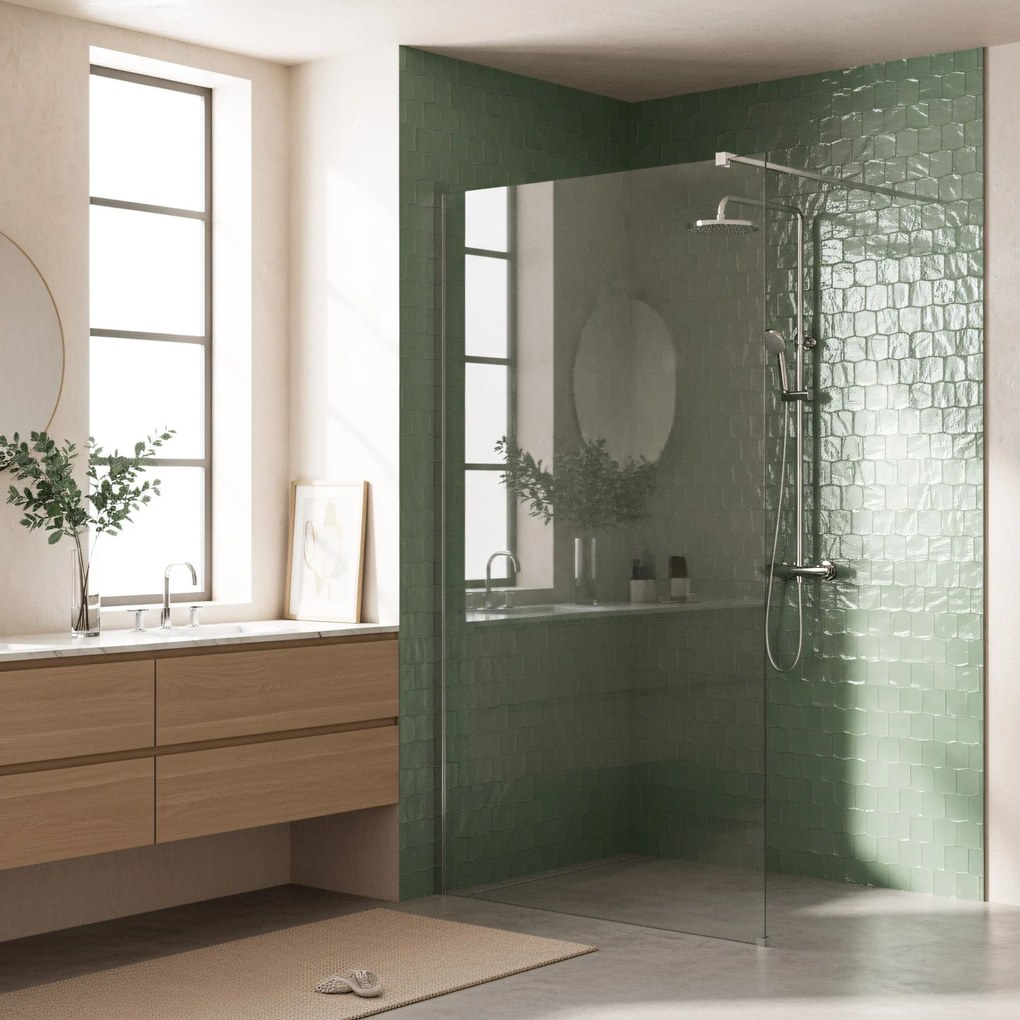 Kabina prysznicowa Walk-In Rea Flexi Transparent / Chrome 110