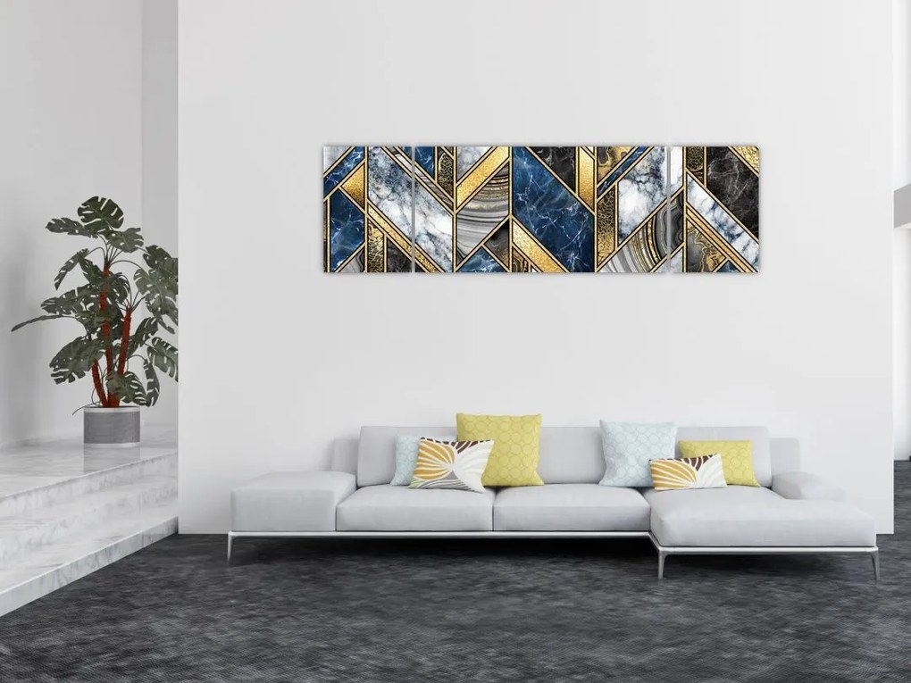Obraz abstrakcji artystycznej (170x50 cm)
