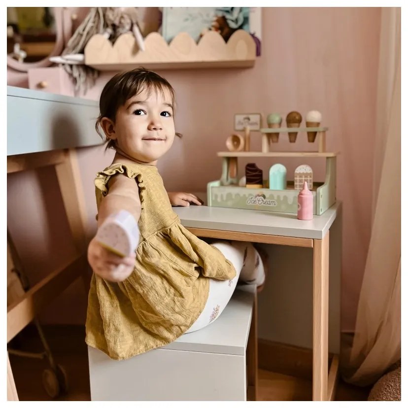 Tooky toy stragan z lodami lodziarnia drewniana