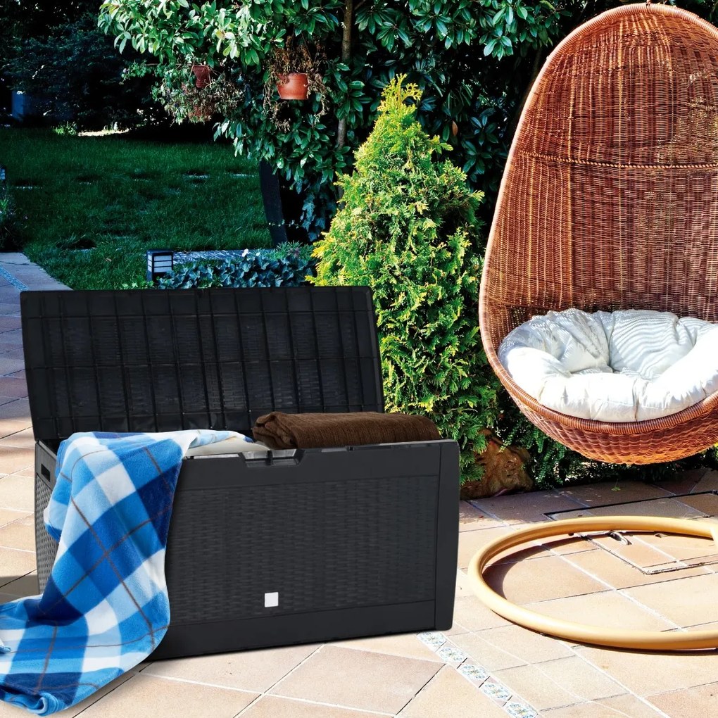 Skrzynia do przechowywania RATO, 310L, 119x48x60cm, antracytowa Prosperplast