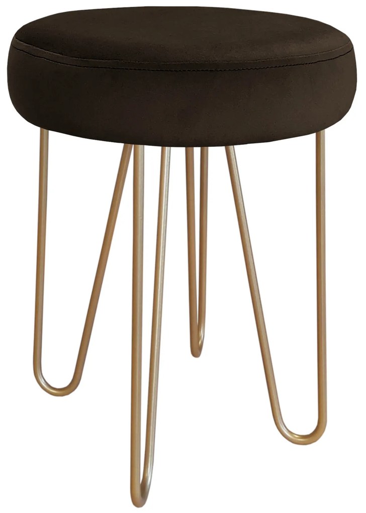 Taboret Venus HAIRPIN noga złota MG05